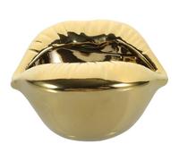 LIFKICH Cendrier en Céramique Or de Lèvres Fond Antidérapant et Facile à Nettoyer pour Maison ou Restaurant Design Créatif et Unique