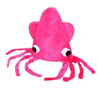 LIFKICH Chapeau Pieuvre en Velours Rose, Accessoire Costume Amusant pour Fête et Carnaval, Couvre-chef Décoratif Adulte, Chapeau de Calamar Original pour Événement Festif
