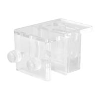 LIFKICH Clip de Fixation en Acrylique Transparent pour Tuyau D'aquarium, Facile à Installer, Support Solide pour Cuve d'eau et Réservoir à Poissons