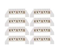LIFKICH Coffret Tableau Électrique pour Systèmes Électriques Industriels et Domestiques 8pcs Bornes de Fil en Cuivre Blanc 7 Positions Barre Omnibus D'alimentation Stable