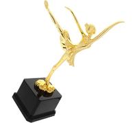 LIFKICH Coupe Trophée de Ballet et Statue Danseuse Réaliste Or Surface Lisse en Plastique Petit Trophée de Danse pour Compétitions et Fêtes
