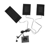 LIFKICH Coussin Chauffant Électrique Température Réglable 45-65℃ USB Noir Doux Toucher pour Vêtements Fibre Complexe pour L'hiver Activités en Extérieur