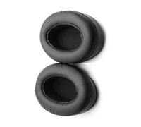 LIFKICH Coussinets d'oreille en Cuir Protéiné Noir Mousse à Mémoire de Forme, Doux et Faciles à Installer, Accessoires de Rechange pour Casque Audio