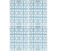 LIFKICH Coussins Tapis de Cage Trous en Plastique pour Pattes de Lapin 4 Pièces Permet L'écoulement des Urines et Excréments, Adaptable pour Maison ou Boutique d'animaux