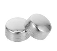 LIFKICH Couvercle en Acier Inoxydable 2 Pièces pour Shaker à Cocktail 350 Ml, Couvercle Anti-déversement Réutilisable pour Tasse Shaker, Accessoire Bar pour Bars, Salons de Thé Cuisine