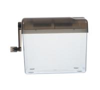 LIFKICH Destructeur de Documents Papier Manuel Noir en Plastique, Broyeur de Bureau Léger et Compact pour Confidentialité, pour Écoles et Bureaux Financiers