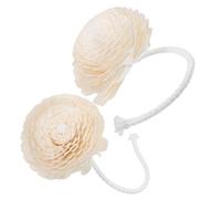 LIFKICH Diffuseurs d'Huiles Essentielles Miniatures en Papier de Moelle de Sureau Lot de 2 Fleurs Artificielles pour Parfum d'Intérieur Chambre Bureau Voiture Accessoire Décoratif