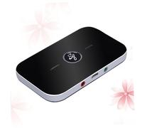 LIFKICH Émetteur et Récepteur sans Fil V5.0 Multifonctionnel aux 3,5 Mm, Adaptateur Audio sans Fil pour TV et Voiture, Batterie 600 Mah, Noir, Usage Stéréo Domestique et Couleur Aléatoire