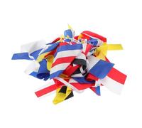 LIFKICH Ensemble Complet 40pcs Drapeaux de Code International en Polyester pour Décoration Marine et Signalisation lors d’Activités Navales