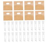 LIFKICH Ensemble de Restauration des perspectives équipement de réparation de Rideaux verticaux tiges aveugles pour Porteur Stores tiges de Remplacement Attaches de poulie PVC Blanche