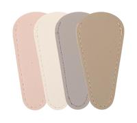 LIFKICH Étui de Protection en Cuir Pu Accessoires Polyvalents Lot de 4 Pièces, Protège Coupe Cuticule Ongle pour Pince à Cuticule Couvercle pour Kit de Soins des Ongles