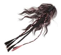 LIFKICH Extensions de Cheveux Colorées Pince Tressée, Texture Réaliste en Fil Haute Température, Design Demi-queue Polyvalent pour Accessoires Cheveux Femme