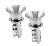 LIFKICH Extracteur de Jus Portable en Acier Inoxydable 2 Pièces Argenté, Presse-Agrumes Manuel pour Usage en Supermarché et Boulangerie, Fonction Gain de Temps