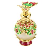 LIFKICH Flacon de Parfum Rechargeable en Verre 15ml Vide Finition Délicate Style Moyen-Orient pour Échantillon de Parfum ou Voyage Couleur Aléatoire