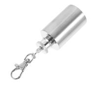 LIFKICH Flasque en Acier Inoxydable 1 Oz Porte-clés Pratique, Design Élégant et Compact, Gourde Portable pour Whisky ou Alcool en Déplacement