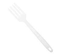 LIFKICH Fourchette en Silicone Blanche Résistante la Chaleur, Fourchette Alimentaire Résistante à l'Usure pour Cuisine et Nouilles Frites