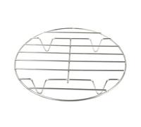 LIFKICH Grille cuisson vapeur inox 30 cm avec coussin isolant thermique, support en acier inoxydable 304, pieds 5 cm, idéale pour cuisson vapeur dans cuiseur électrique et cuisson