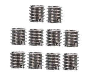 LIFKICH Inserts Filetés Inox M2 X M4 X 4 MM, Lot de 10 Pièces, Connecteurs Filetés pour Fixation Meubles en Bois, Adaptés à L'Impression 3D et Bricolage
