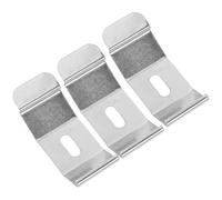 LIFKICH Kit de Fixation Métallique pour Store Romain 3pcs Argenté, Support Stable et Moderne pour Panneau de Fenêtre à Lamelles, pour Salon