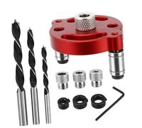 LIFKICH Kit de Gabarit de Perçage Automatique Aluminium Localisateur de Trou pour Travail Du Outil de Positionnement Vertical pour Bricolage