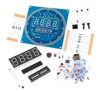 LIFKICH Kit Horloge Électronique à LED Contrôle Lumière et Température, Module Rotatif à Monter Soi-Même pour Passionnés d'Électronique Plusieurs styles