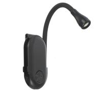 LIFKICH Lampe de Lecture à Pince LED Noire en Abs Luminosité Réglable et Faible Consommation D'énergie, pour Lire Lit Confortablement