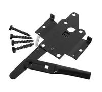 LIFKICH Loquet de Portillon Jardin Fer Résistant avec Poignée Charnière Robuste pour Clôture Extérieure Verrou de Sécurité et Résistant Corrosion pour Portes de Jardin et Portails