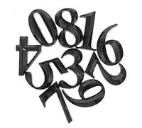 LIFKICH Lot De 10 Numéros 3d Adhésifs En Résine Industrielle, Grand Format 5 Cm, Plaques De Porte Réfléchissantes Pour Maison, Boîte Aux Lettres, Adresse Extérieure, Enseigne Solide