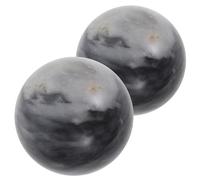 LIFKICH Lot de 2 Boules de Baoding en Jade Naturel 5cm pour Thérapie des Mains et Relaxation des Articulations avec Boîte, pour Contemplation et Exercices de Rééducation