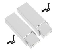 LIFKICH Lot de 2 Charnières à Ressort Métal Cache Blanc et Vis pour Porte de Congélateur Coffre Pièces Détachées pour Réfrigérateur Commercial en Environnement Domestique