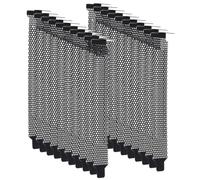 LIFKICH Lot de 20 Plaques D’Obturation en Maille Métallique Noire pour Châssis PC Cache Ventilation Pci Compatible Matx/ATX Ventilateur de Refroidissement Protection Anti-Poussière