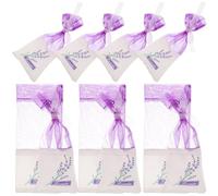 LIFKICH Lot de 20 Sachets Décoratifs en Coton et Voile pour Lavande, Pochettes Présents pour Vêtements et Paquet à Main, Couleur Pourpre, Style Délicat et Classique Style Plusieurs styles