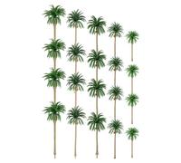 LIFKICH Lot de 30 Set de Palmiers Miniatures Réalistes en Plastique Modèles de Cocotiers Tropicaux pour Paysages Miniatures Décoration Intérieure et Extérieure Accessoires de Diorama