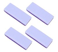 LIFKICH Lot de 4 Pierres à Pédicure Professionnelles Pourpre en Pu, Outil de Soin des Pieds pour Réparer la Peau Abîmée et Enlever les Callosités Efficacement