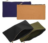 LIFKICH Lot de 4 Pochettes à Outils en Toile Résistantes à l'eau Fermeture Éclair, Multi-usages, Style Chic et Look Élégant pour Rangement Pratique Lors du Déménagement