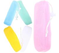 LIFKICH Lot de 5 Pochettes Savonnette en Plastique pour Bulles Moussantes, Rangement Savonnette et Diffusion Parfumée, Couleurs Variées, pour Bain Couleur Aléatoire