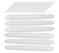 LIFKICH Lot de 50 Tiges de Fléchettes en Nylon Blanc, Installation Pratique et Finition sans Bavures Métalliques, pour Remplacer Arbres de Jeu Professionnels
