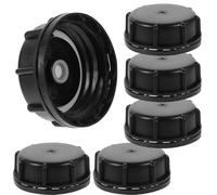 LIFKICH Lot de 6 Bouchons de Rechange Noirs pour Bidons D’Essence Couvercles Étanches et Ventilés Diamètre Intérieur 6 CM Diamètre Extérieur 73 CM Accessoires Industriels pour Seaux