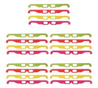 LIFKICH Lunettes 3D Lot de 20 pour en Carton Légères pour Jeux et 3D, Solution pour et Garçon et Filles