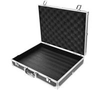 LIFKICH Mallette à Outils en Alliage D’Aluminium Serrure, Noire | Rangement Sécurisé, Ouverture Fluide, Poignée Robuste, Doublure Douce, pour Bureau et Voyage Extérieur