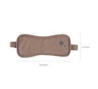 LIFKICH Masque Lesté Chauffant Yeux en Coton Doux Coussin Relaxant Bandeau pour Dormir et Soulager les Gonflements Thérapie Chaleur Froid Couleur Café pour Détente et Sommeil