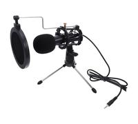 LIFKICH Microphone 3,5 Mm à Condensateur pour Ordinateur PC et Portable, Mini Microphone pour Podcast et Streaming, de Bruit, Plug and Play, Compatible Enregistrement Voix et Jeux Vidéo