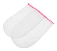 LIFKICH Moufles de Cire Paraffine en Tissu Éponge pour Manucure et Pédicure, Absorbent L'humidité et Gardent les Mains Chaud, Nail Art à Domicile