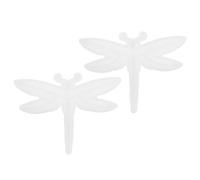 LIFKICH Moule Décoratif Libellule en Silicone Blanc, Lot de 2 | Relief Fin, Réutilisable pour Résine, Projets D’art Maison et Création de Présents