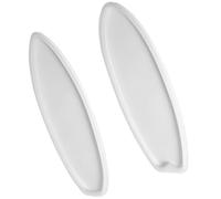 LIFKICH Moule en Silicone Flexible de Planche de Surf, Réutilisable et Facile à Utiliser, Lot de 2 Pièces Blanc pour Décoration Murale et Dessous de Verre
