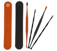 LIFKICH Nettoyeurs de cérumen, Outils de nettoyage des oreilles, 2 Sets, acier inoxydable, silicone, massage ear canal, kit de nettoyage des oreilles, travel use Couleur Aléatoire