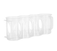 LIFKICH Organisateur Léger Manuel Sections de Tirage Réfrigérateur 4 en Plastique Pp et Gain de Place Rangement pour Boissons le Frigo