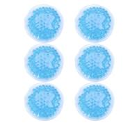 LIFKICH Pack de Physiothérapie Réutilisable Rond Bleu 6pcs en PVC pour Thérapie Chaude et Froide, Soulagement des Douleurs, pour Thérapie de Rééducation