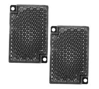 LIFKICH Panneau Réflecteur Rétroréfléchissant en Acrylique Abs 2pcs Carré Haute Compatibilité Résistance Météo Forte pour Capteurs Photoélectriques Production Industrielle