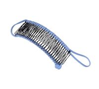 LIFKICH Peigne Banane Bleu Dents Pince Cheveux Latérale et Légère pour Femmes Accessoire Coiffure Pratique pour Chignon et Styles Variés